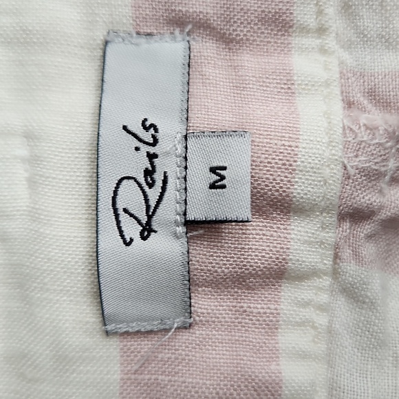 Rails Katy Tie Linen Blend Stripe Shorts - Picture 4 of 6